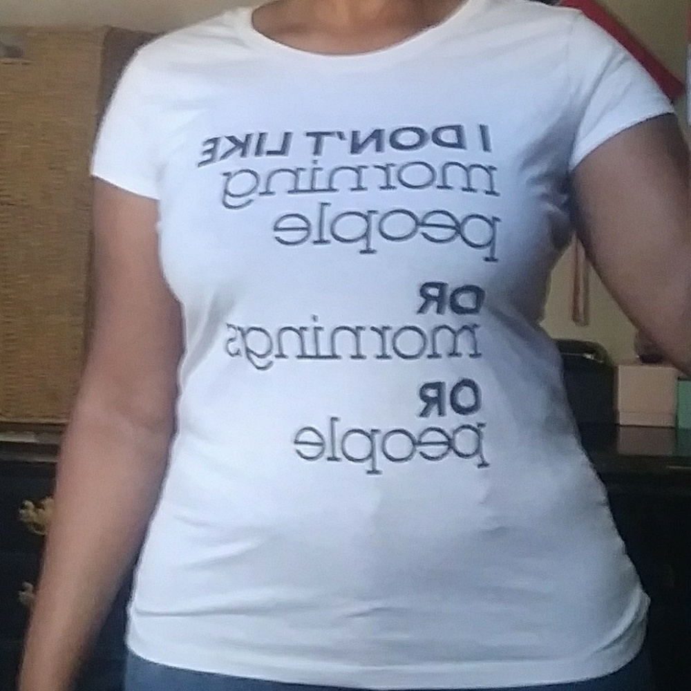 Women's white tshirt